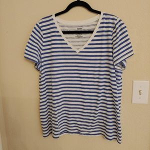 Blue & white striped t-shirt